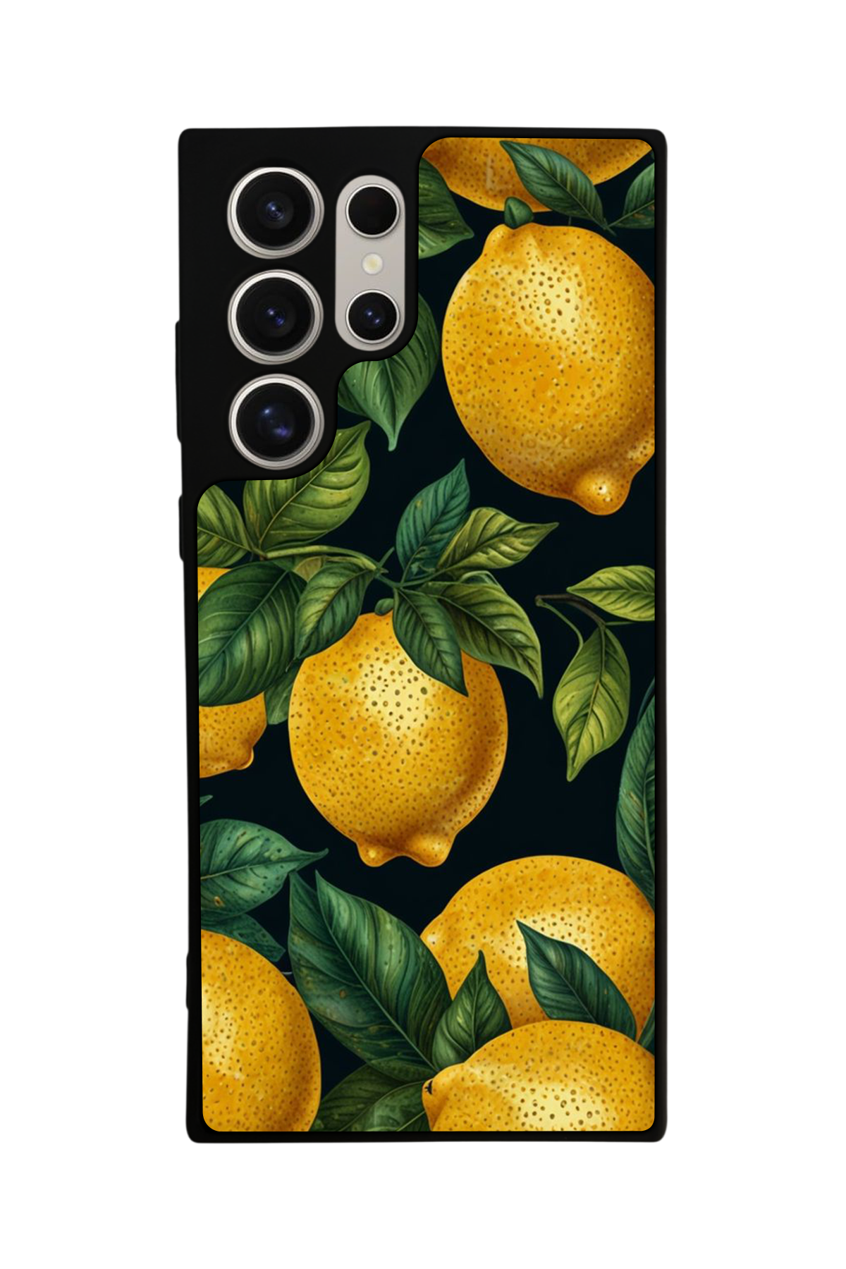 Samsung Galaxy S22 Ultra Uyumlu Limon Tasarımlı Glossy Premium Kılıf