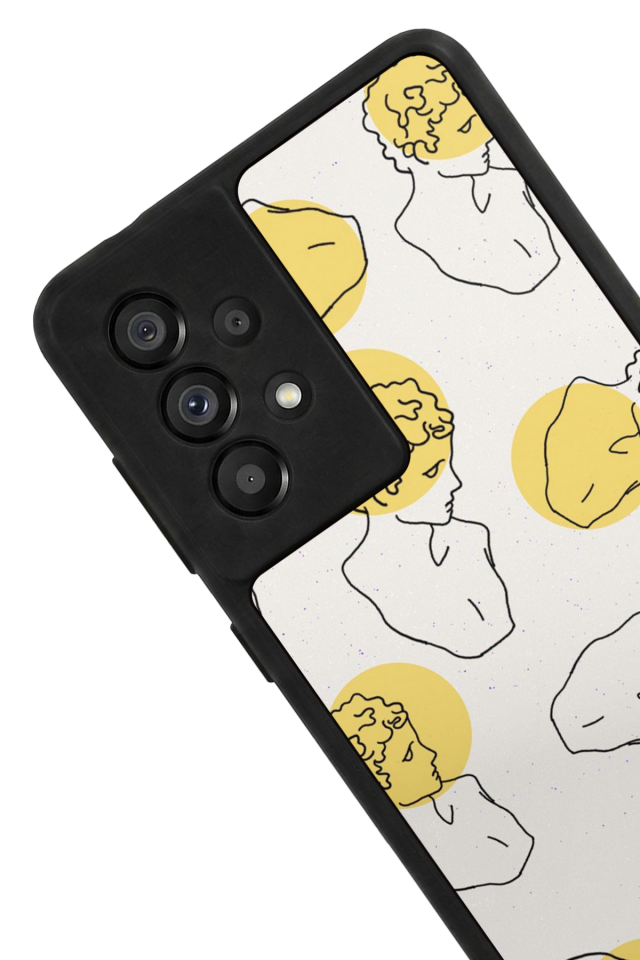 Samsung Galaxy A73 Uyumlu Line Art Tasarımlı Glossy Premium Kılıf
