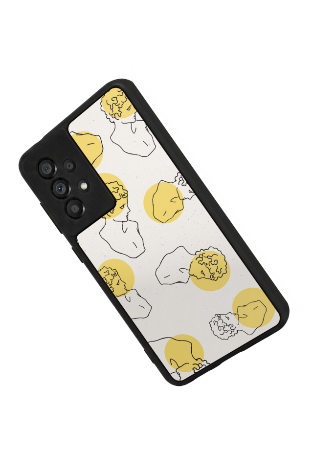 Samsung Galaxy A73 Uyumlu Line Art Tasarımlı Glossy Premium Kılıf
