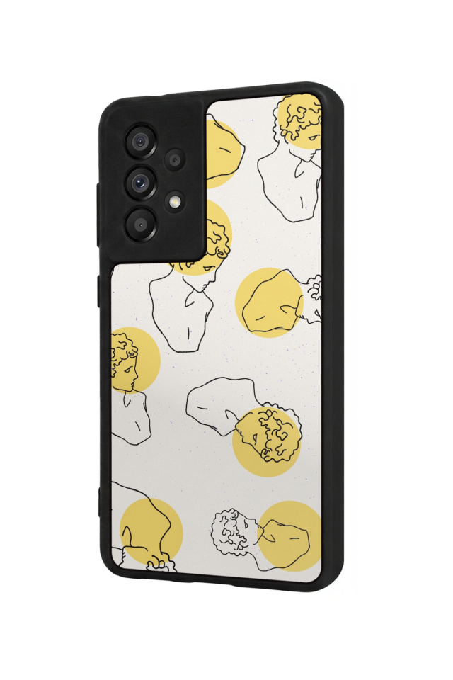Samsung Galaxy A73 Uyumlu Line Art Tasarımlı Glossy Premium Kılıf