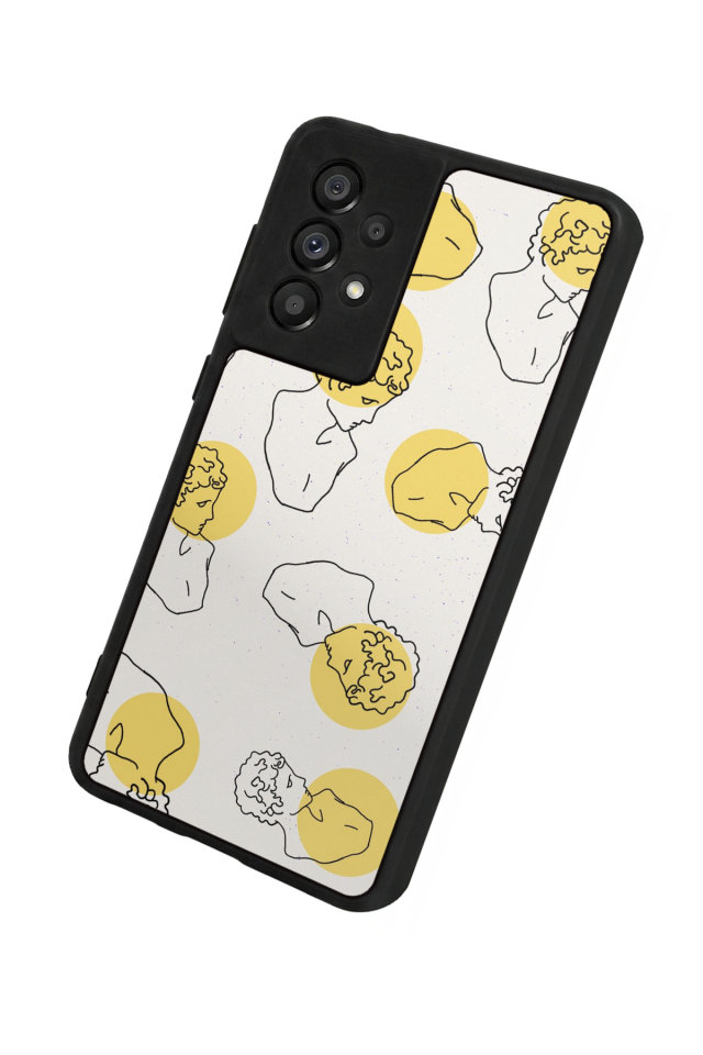 Samsung Galaxy A73 Uyumlu Line Art Tasarımlı Glossy Premium Kılıf