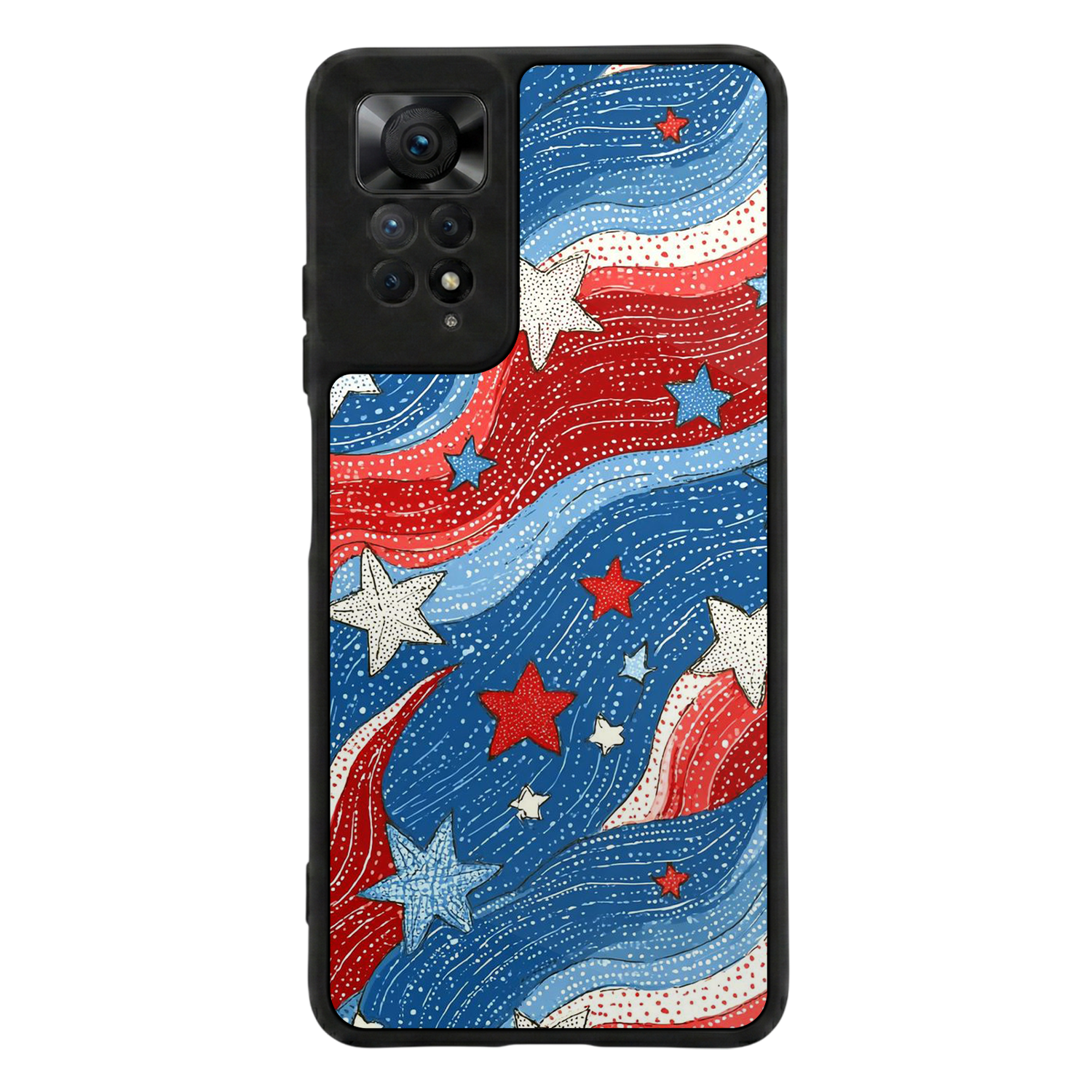 Xiaomi Redmi Note 12 Pro Uyumlu Retro Yildizlar Tasarımlı Glossy Premium Kılıf