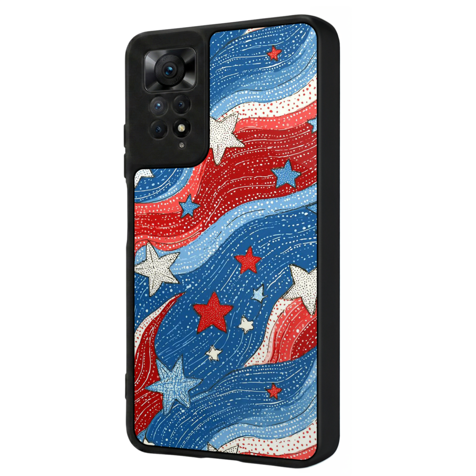 Xiaomi Redmi Note 12 Pro Uyumlu Retro Yildizlar Tasarımlı Glossy Premium Kılıf