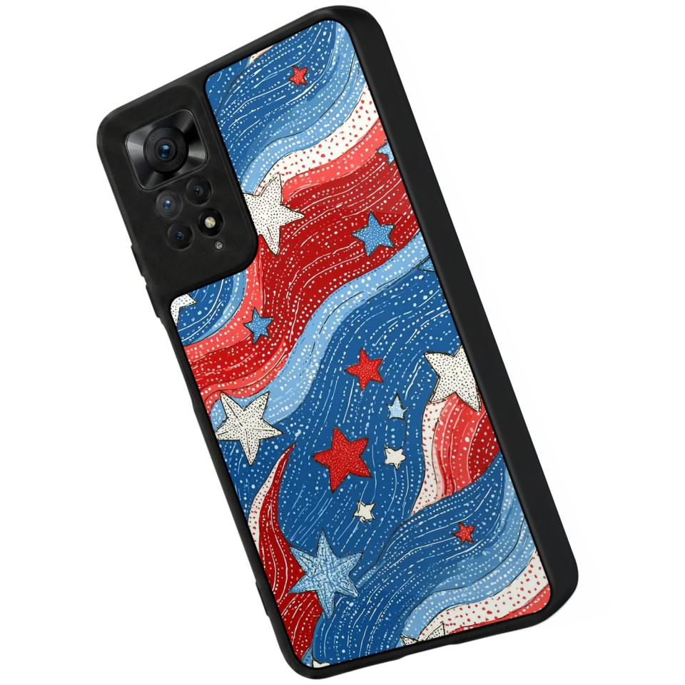 Xiaomi Redmi Note 12 Pro Uyumlu Retro Yildizlar Tasarımlı Glossy Premium Kılıf