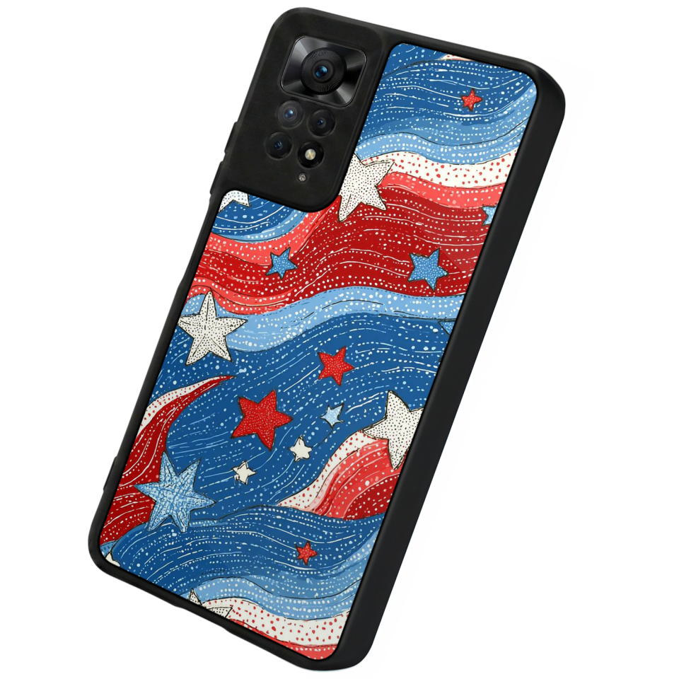 Xiaomi Redmi Note 12 Pro Uyumlu Retro Yildizlar Tasarımlı Glossy Premium Kılıf