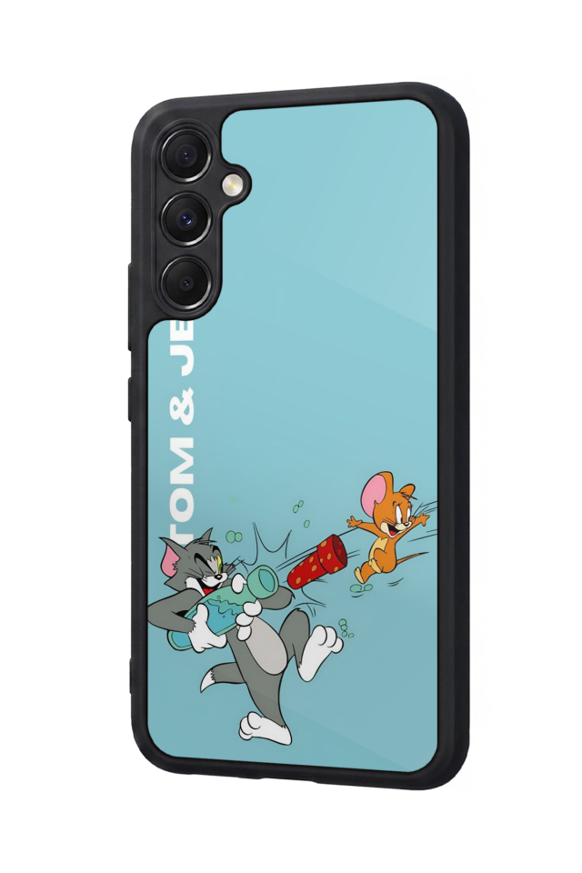 Samsung Galaxy A34 Uyumlu Tom And Jerry Tasarımlı Glossy Premium Kılıf