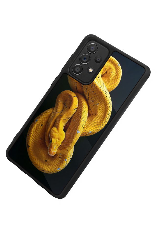 Samsung Galaxy A72 Uyumlu Yılan Tasarımlı Glossy Premium Kılıf
