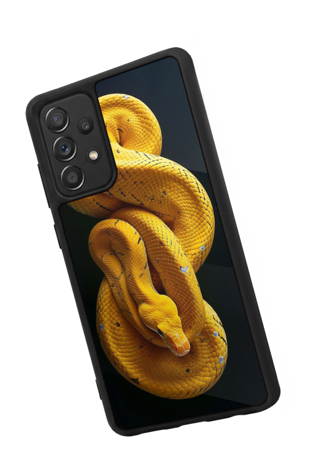 Samsung Galaxy A72 Uyumlu Yılan Tasarımlı Glossy Premium Kılıf