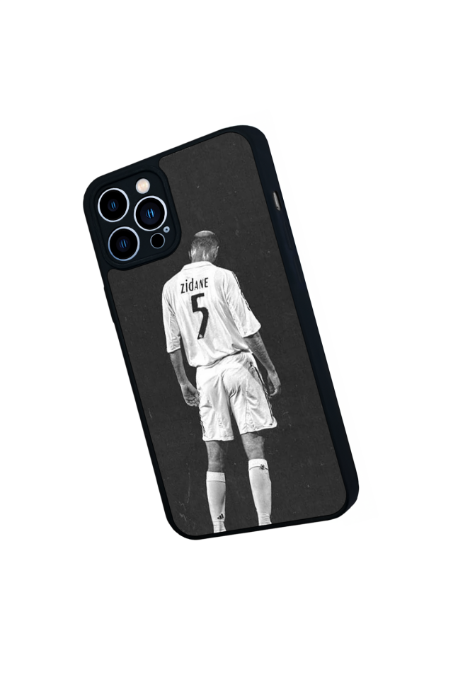 iPhone 13 Pro Max Uyumlu Zidane Tasarımlı Glossy Premium Kılıf