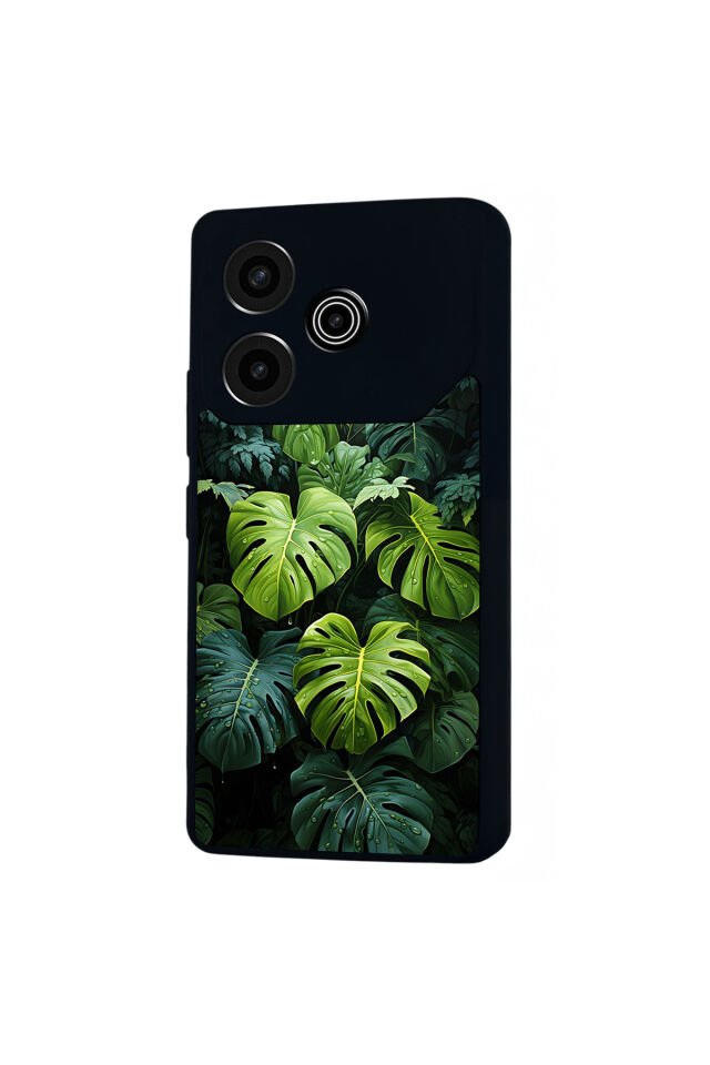 Tecno Pova 6 Uyumlu Botanik Tasarımlı Glossy Premium Kılıf