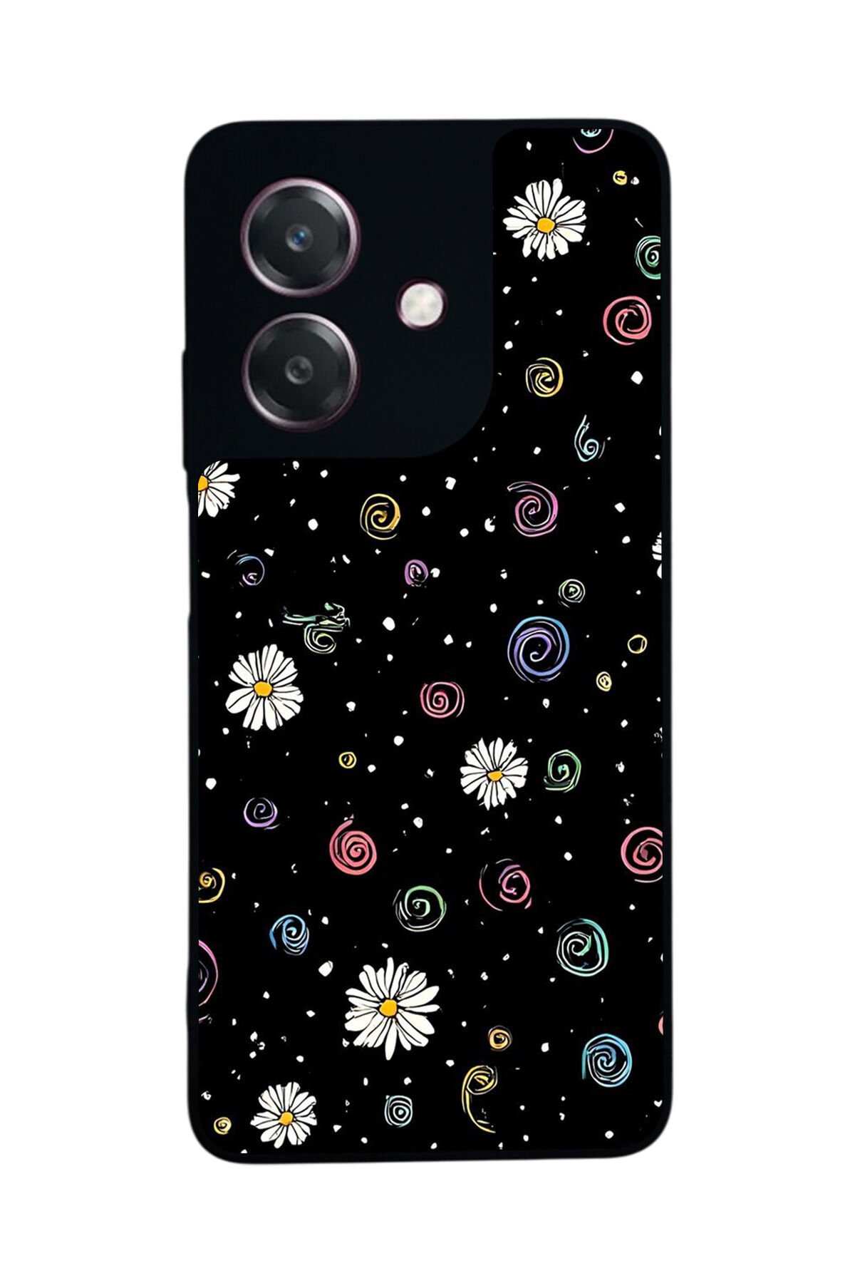 Oppo A3 5G Uyumlu Floral Tasarımlı Glossy Premium Kılıf