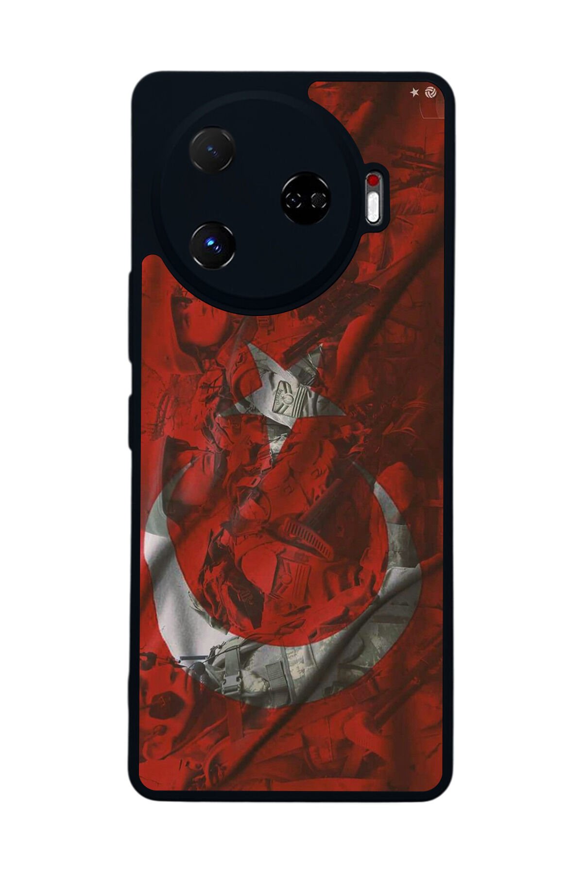 Tecno Camon 30 Pro Uyumlu Türk Bayragi Tasarımlı Glossy Premium Kılıf