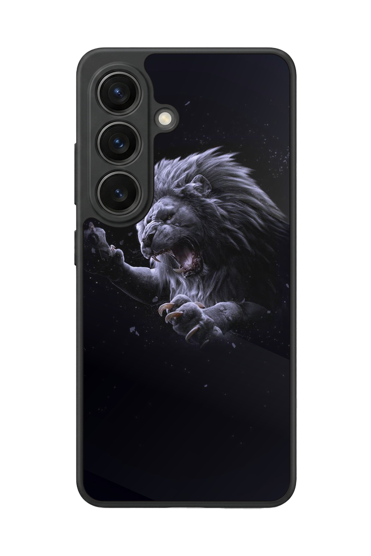 Samsung Galaxy S26 Uyumlu Aslan Tasarımlı Glossy Premium Kılıf