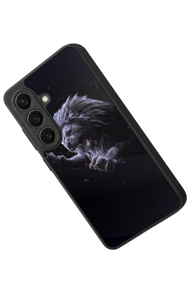 Samsung Galaxy S26 Uyumlu Aslan Tasarımlı Glossy Premium Kılıf