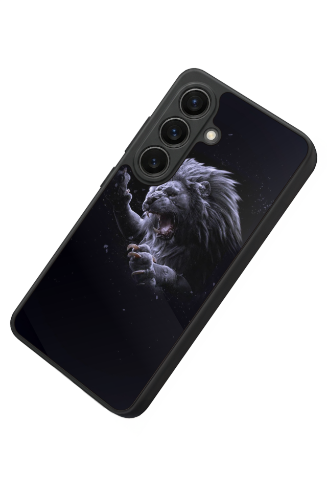 Samsung Galaxy S26 Uyumlu Aslan Tasarımlı Glossy Premium Kılıf