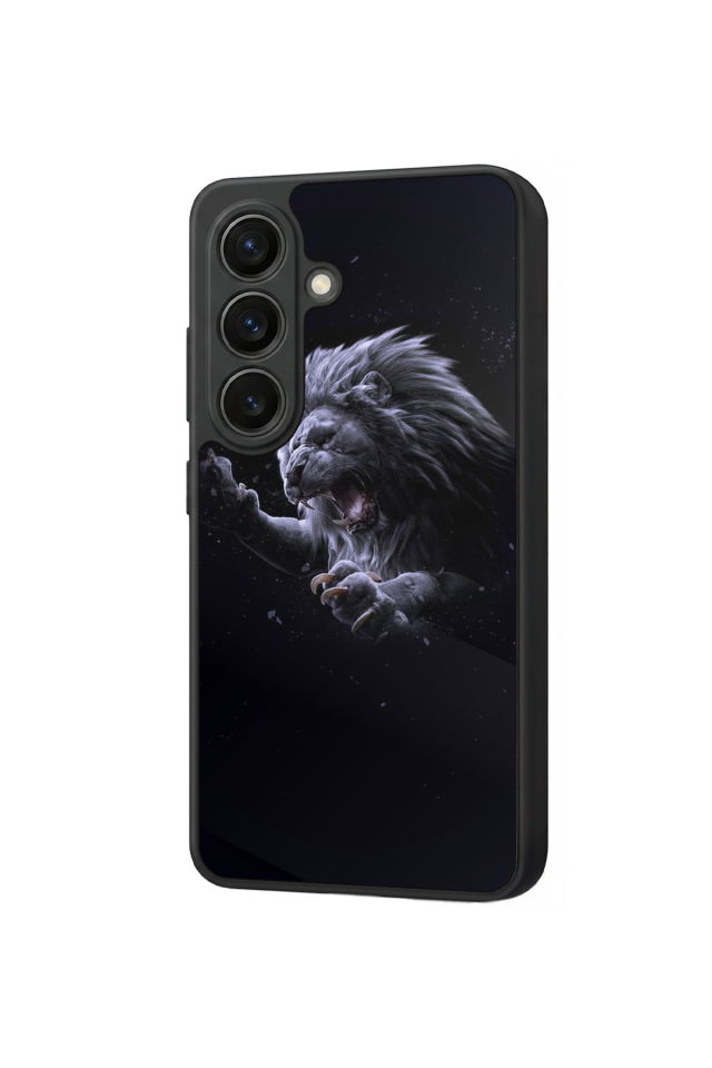Samsung Galaxy S26 Uyumlu Aslan Tasarımlı Glossy Premium Kılıf