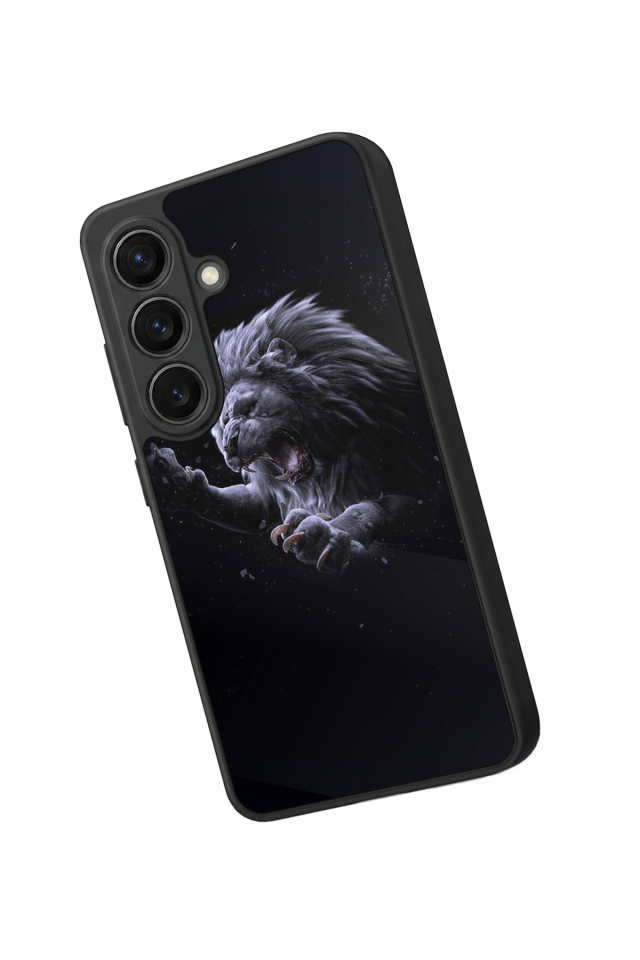 Samsung Galaxy S26 Uyumlu Aslan Tasarımlı Glossy Premium Kılıf