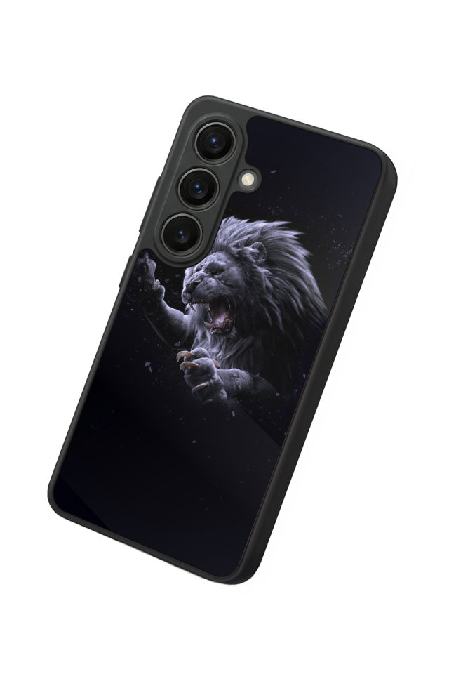 Samsung Galaxy S26 Uyumlu Aslan Tasarımlı Glossy Premium Kılıf