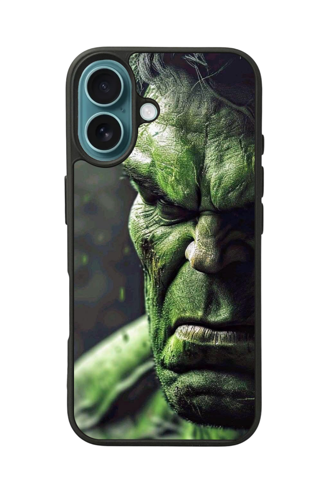 iPhone 16 Plus Uyumlu Hulk Tasarımlı Glossy Premium Kılıf