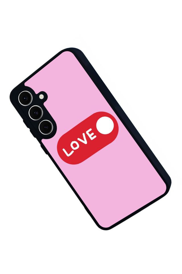 Samsung Galaxy S24 FE Uyumlu Kalp Love Tasarımlı Glossy Premium Kılıf