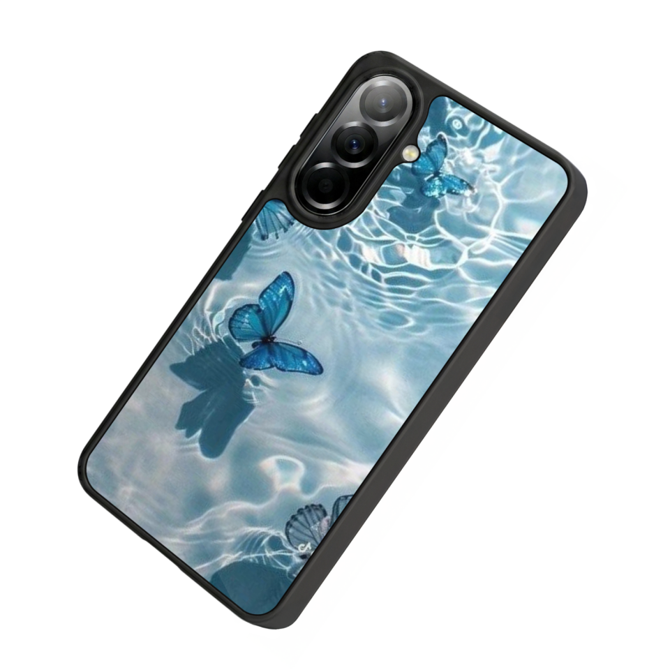 Samsung Galaxy A37 Uyumlu Kelebek Tasarımlı Glossy Premium Kılıf