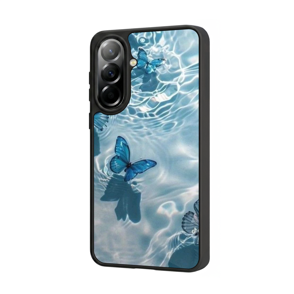 Samsung Galaxy A37 Uyumlu Kelebek Tasarımlı Glossy Premium Kılıf
