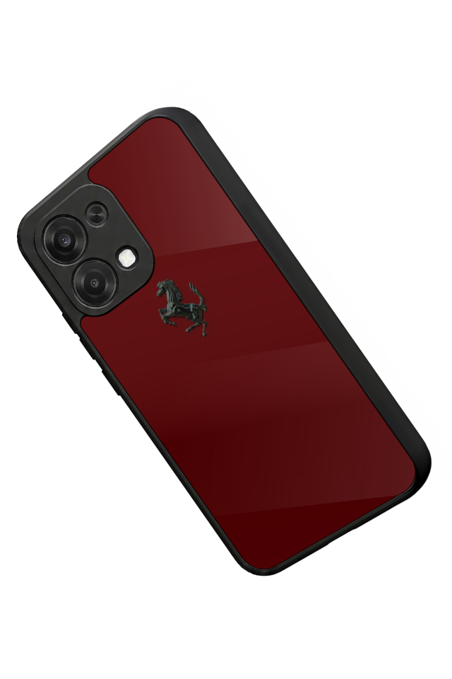 Oppo A6 Pro Uyumlu Kirmizi Tasarımlı Glossy Premium Kılıf
