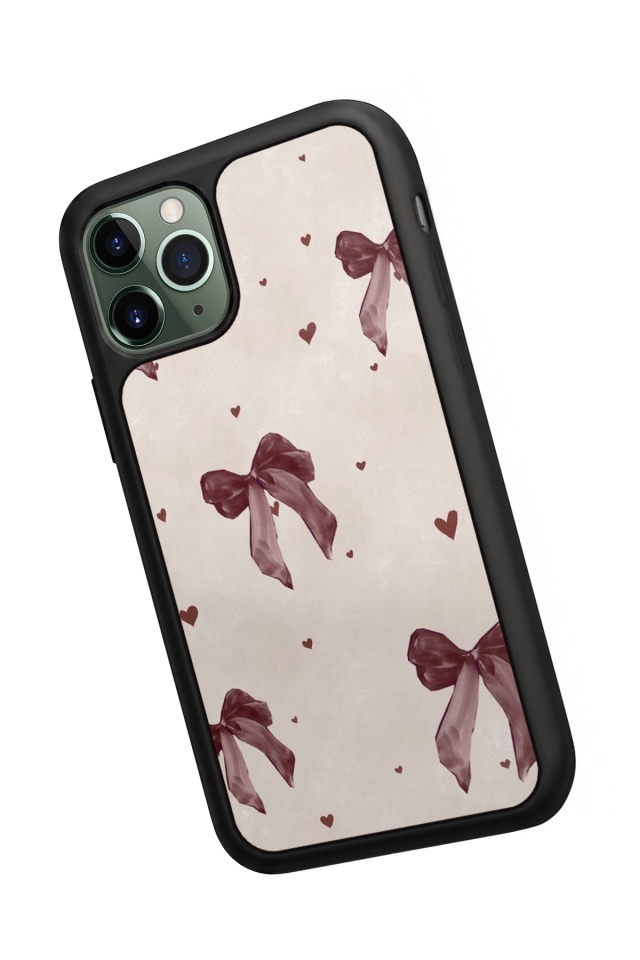 iPhone 11 Pro Uyumlu Kurdele Tasarımlı Glossy Premium Kılıf