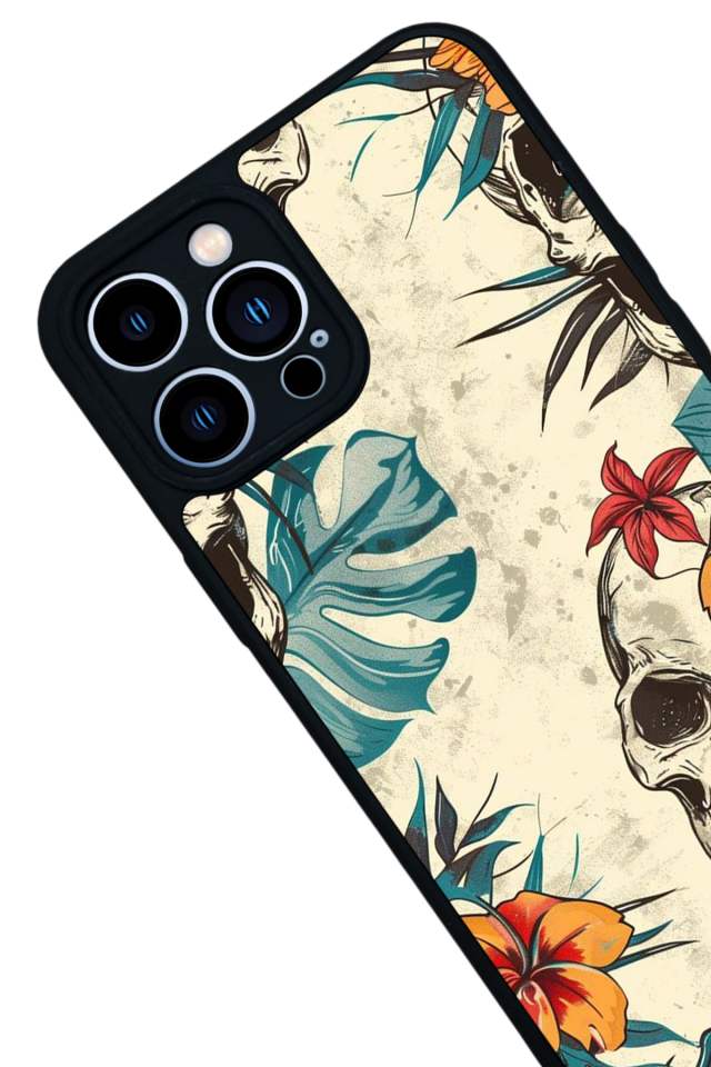 iPhone 12 Pro Max Uyumlu KuruKafa Tasarımlı Glossy Premium Kılıf
