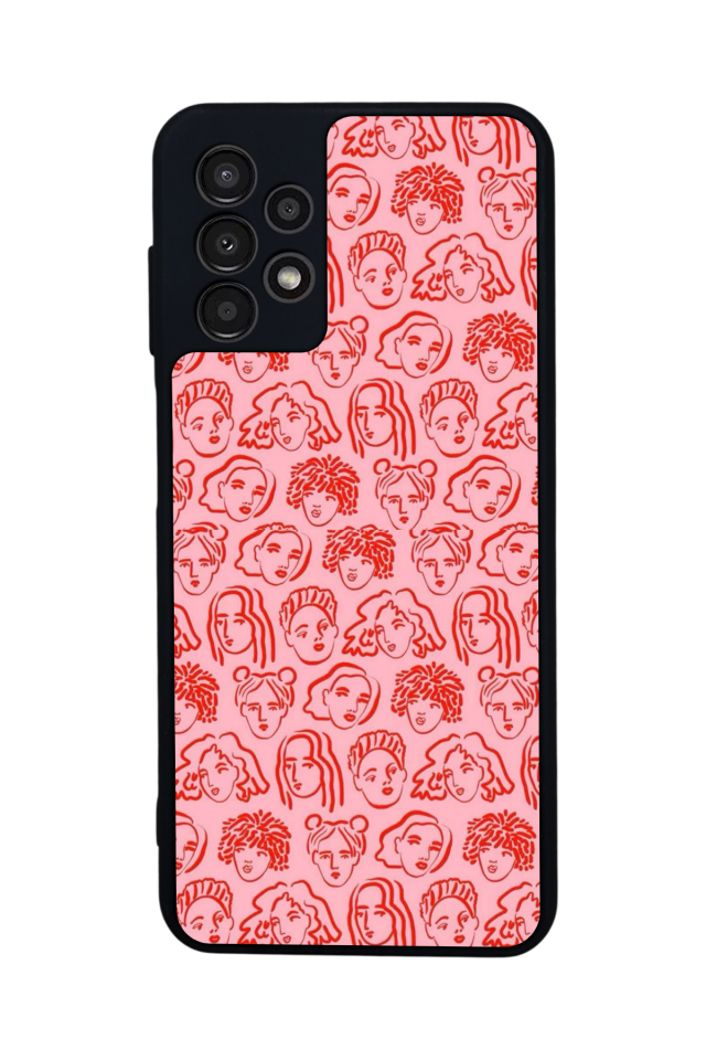 Samsung Galaxy A23 Uyumlu Line Art Tasarımlı Glossy Premium Kılıf