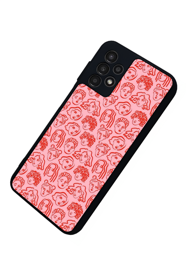 Samsung Galaxy A23 Uyumlu Line Art Tasarımlı Glossy Premium Kılıf