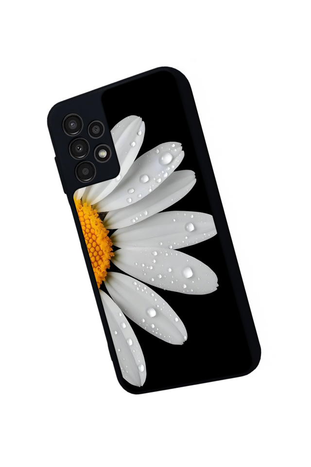 Samsung Galaxy A13 Uyumlu Papatya Tasarımlı Glossy Premium Kılıf