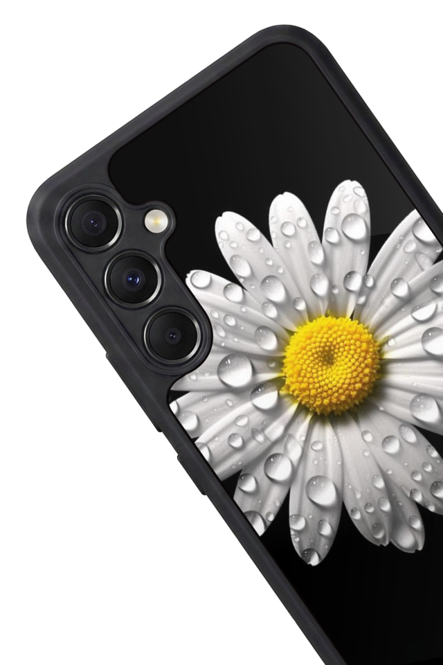 Samsung Galaxy M34 Uyumlu Papatya Tasarımlı Glossy Premium Kılıf