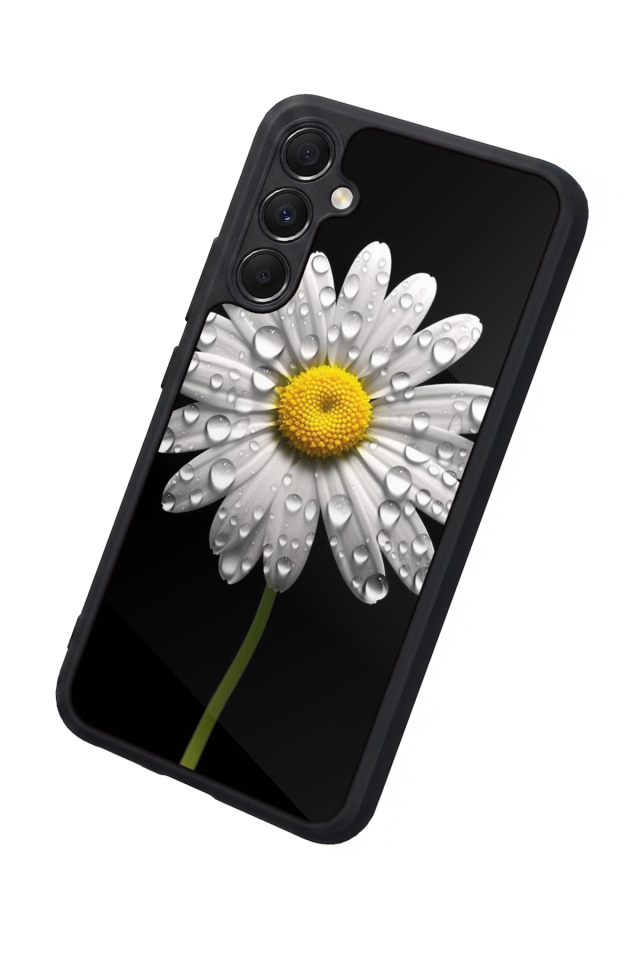 Samsung Galaxy M34 Uyumlu Papatya Tasarımlı Glossy Premium Kılıf