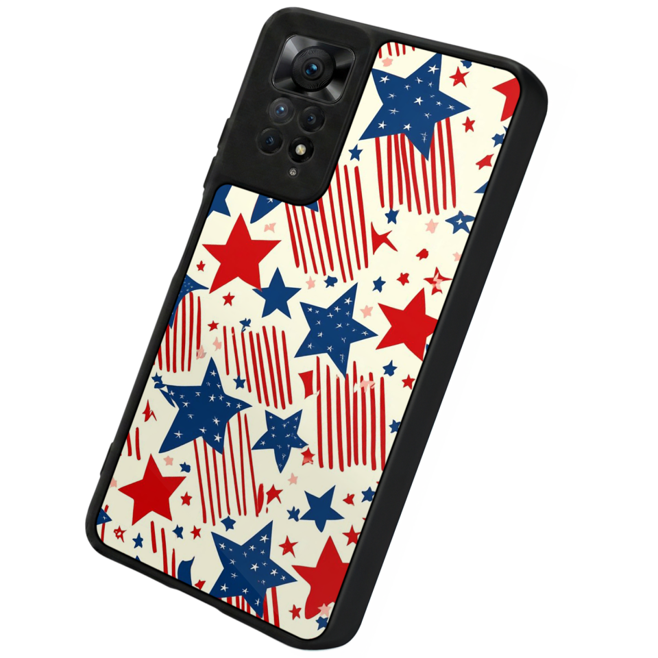 Xiaomi Redmi Note 12 Pro Uyumlu Retro Yildizlar Tasarımlı Glossy Premium Kılıf