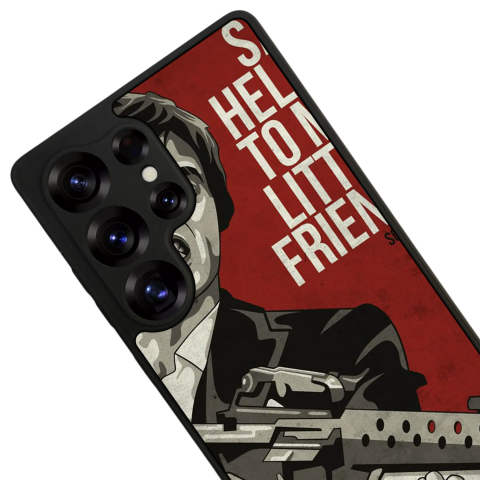 Samsung Galaxy S25 Ultra Uyumlu Scarface Tasarımlı Glossy Premium Kılıf