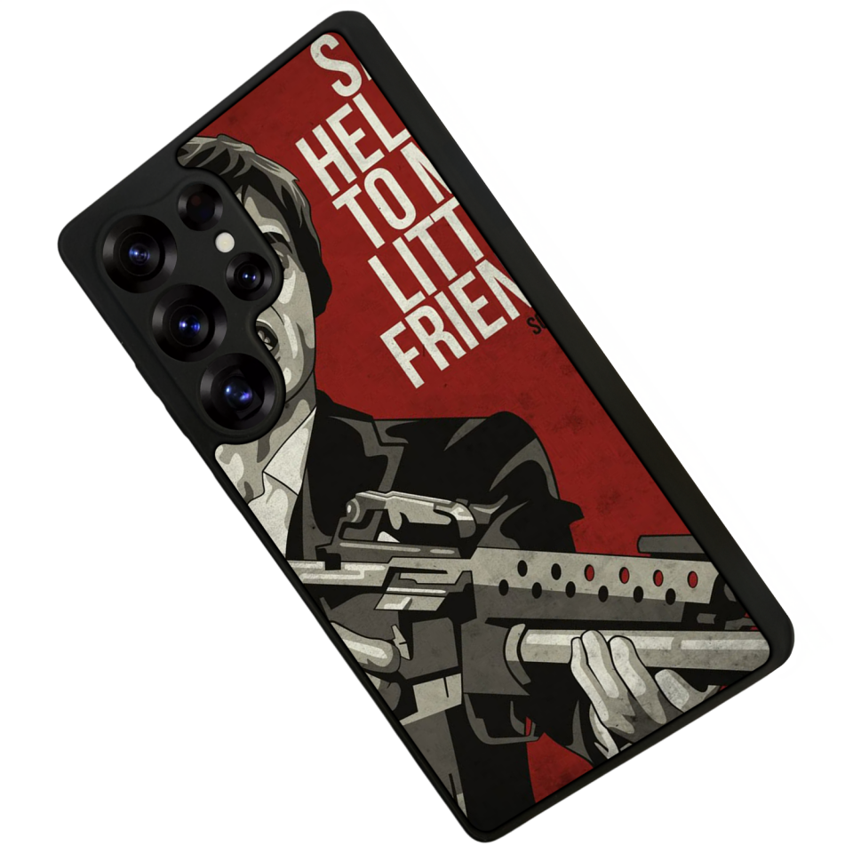 Samsung Galaxy S25 Ultra Uyumlu Scarface Tasarımlı Glossy Premium Kılıf