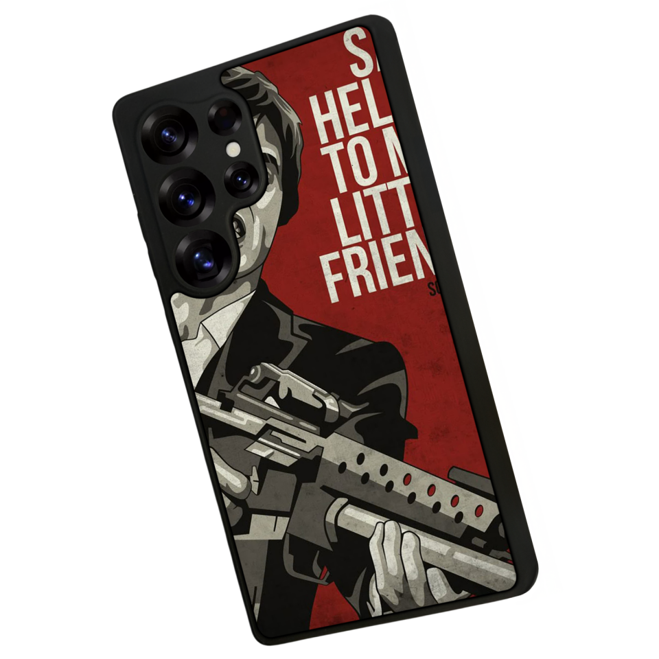 Samsung Galaxy S25 Ultra Uyumlu Scarface Tasarımlı Glossy Premium Kılıf