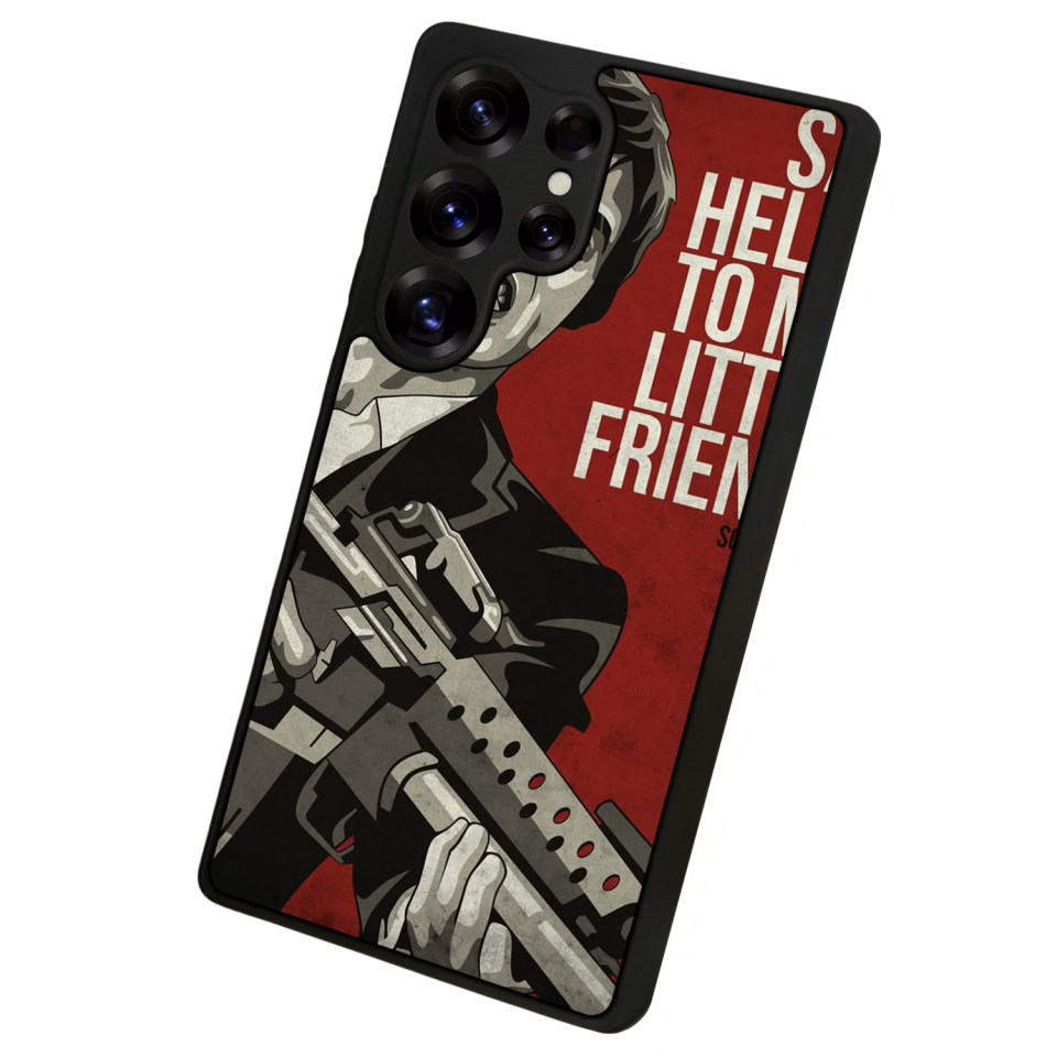 Samsung Galaxy S25 Ultra Uyumlu Scarface Tasarımlı Glossy Premium Kılıf