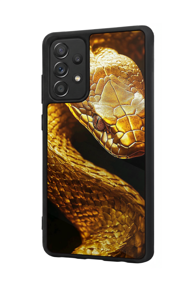 Samsung Galaxy A72 Uyumlu Yılan Tasarımlı Glossy Premium Kılıf