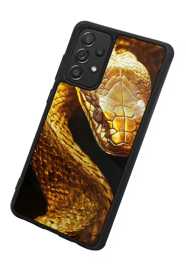 Samsung Galaxy A72 Uyumlu Yılan Tasarımlı Glossy Premium Kılıf