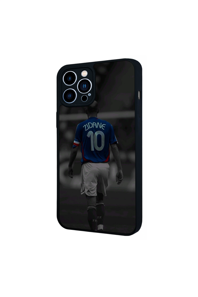 iPhone 13 Pro Max Uyumlu Zidane Tasarımlı Glossy Premium Kılıf