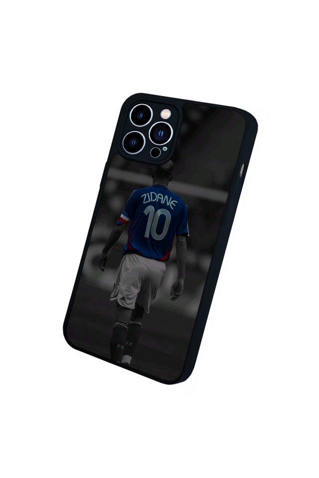 iPhone 13 Pro Max Uyumlu Zidane Tasarımlı Glossy Premium Kılıf