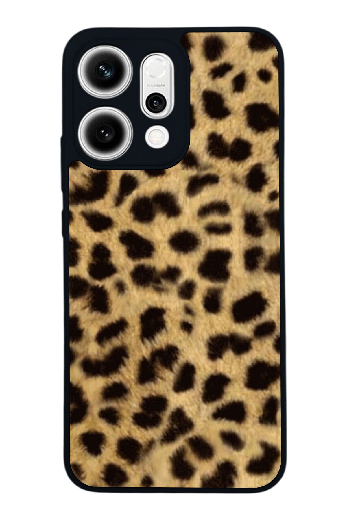 Oppo Reno 14 Uyumlu Leopar Tasarımlı Glossy Premium Kılıf
