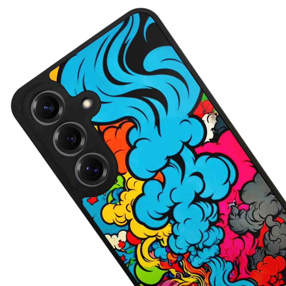 Samsung Galaxy S25 Uyumlu Abstract Tasarımlı Glossy Premium Kılıf