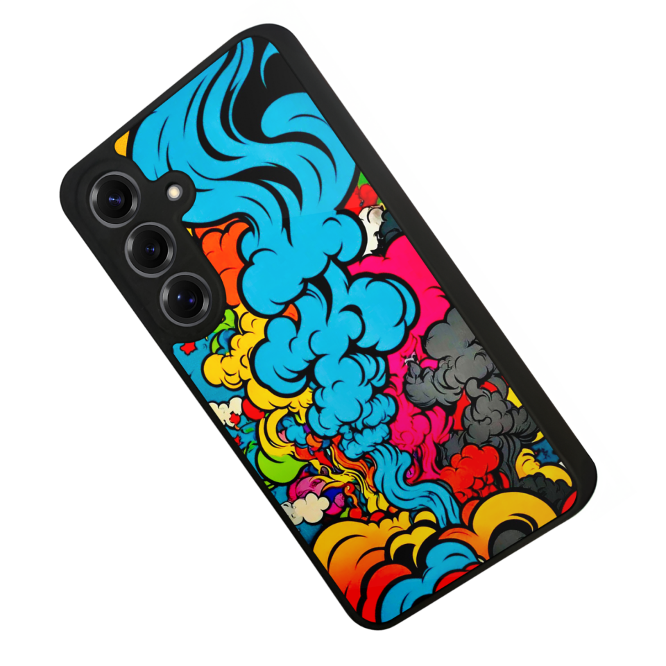 Samsung Galaxy S25 Uyumlu Abstract Tasarımlı Glossy Premium Kılıf