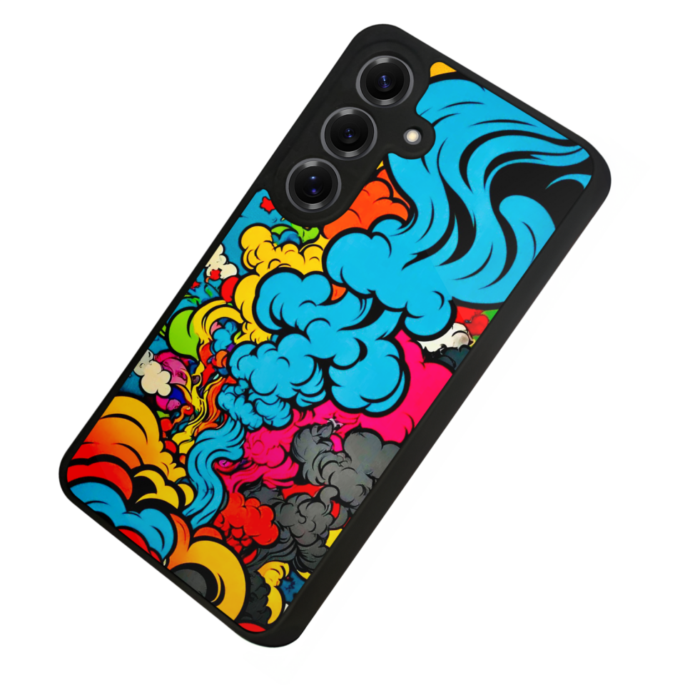 Samsung Galaxy S25 Uyumlu Abstract Tasarımlı Glossy Premium Kılıf