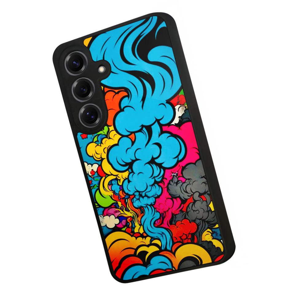 Samsung Galaxy S25 Uyumlu Abstract Tasarımlı Glossy Premium Kılıf