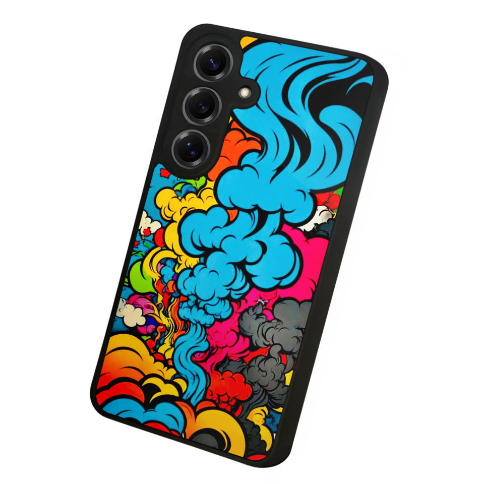Samsung Galaxy S25 Uyumlu Abstract Tasarımlı Glossy Premium Kılıf