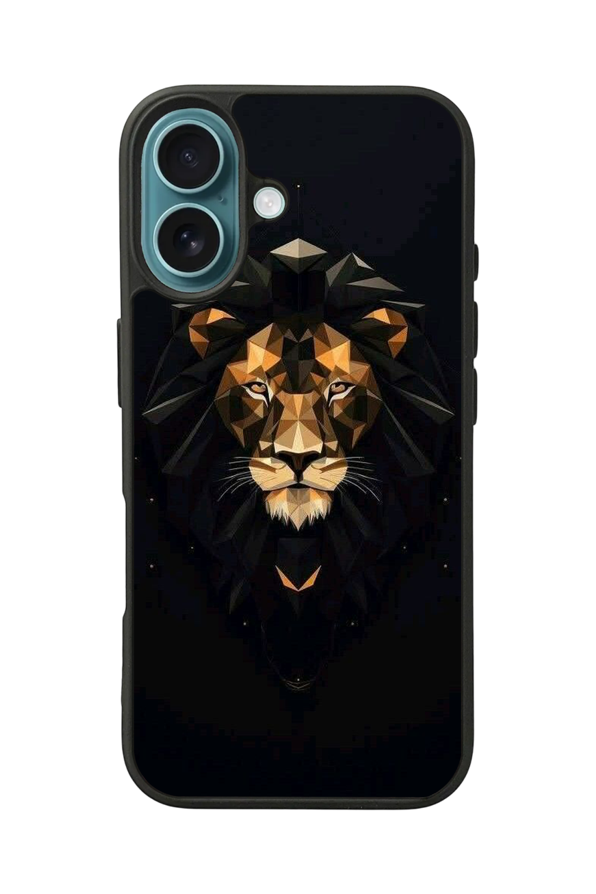 iPhone 16 Plus Uyumlu Aslan Tasarımlı Glossy Premium Kılıf